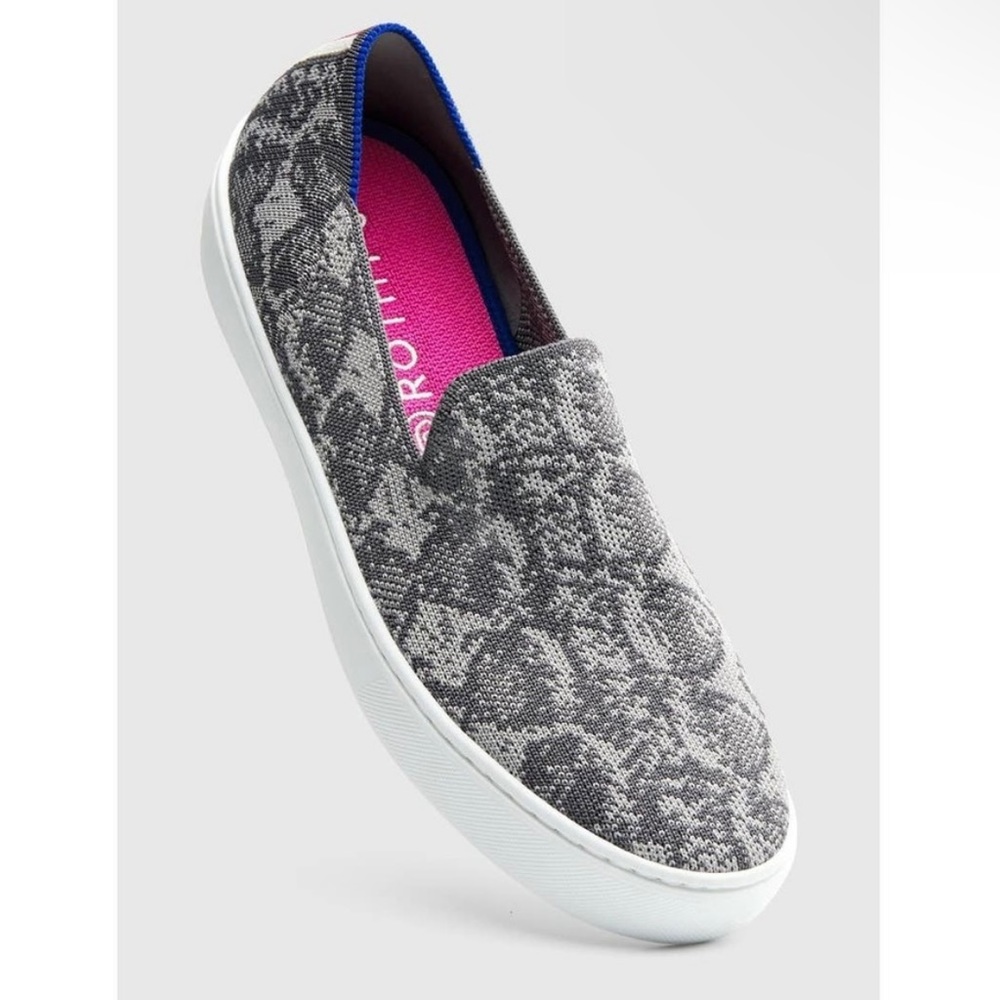 Rothy’s Discontinued snake print slip on sneaker